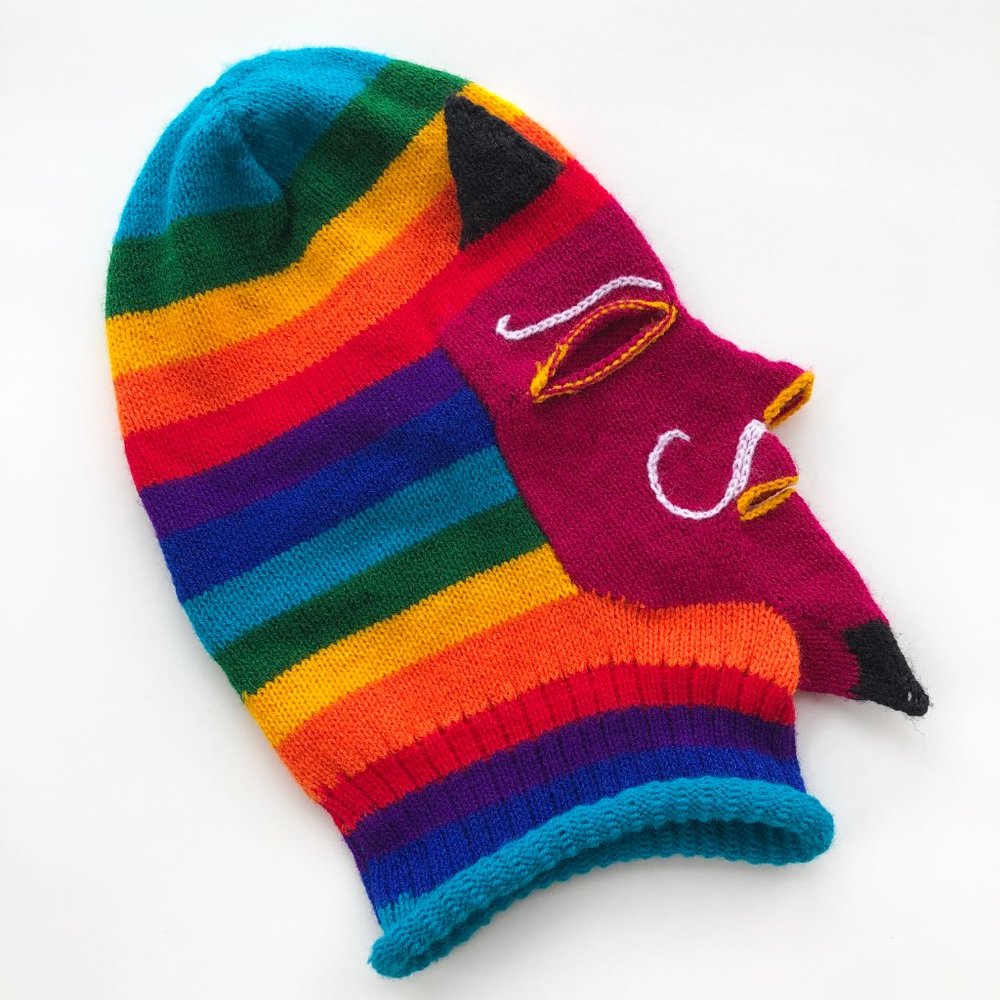 Peruvian Rainbow Devil Balaclava / Ski Mask - Picture 9 of 14